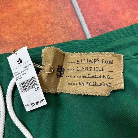 NWT Strivers Row Evergreen Camo Stripe Elastic Joggers Sweatpant Size 3XL - Picture 11 of 14